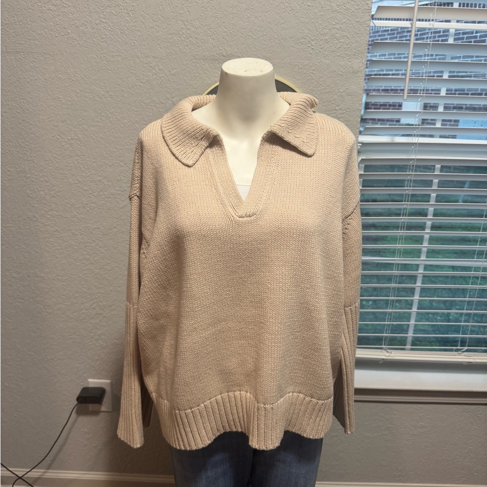 Tuckernuck Sandstone Brenna Polo Sweater - Picture 11 of 11